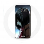 &Uuml;mbris Samsung Galaxy S6 Mikasa Ackerman Attack on Titan Manga Anime jaoks