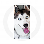 &Uuml;mbris Xiaomi Redmi Note 5 Pro White Siberian Husky Blue Eyes jaoks