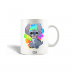 Mug en C&eacute;ramique Lilo et Stitch Ohana Citation Multicolore