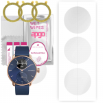 3x apgo h&uuml;drogeelekraani kaitsekile Withings ScanWatch Hybrid 3700546707261 jaoks, h&uuml;drogeelkile, positsioneerimiskihiga lihtne paigaldada