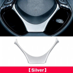 Auto rooliratta trimm V t&uuml;&uuml;pi litrid kaane kleebis sisemusliist Toyota C-HR CHR C HR 2016 2017 2018 jaoks h&otilde;be