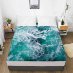 1 tk voodilina Elastne pinguldusvoodilina Elastsuse ribaga 150/180/200/160*200 Madratsikate Kahekohalise voodi kate nordic sea 180x200 Deep 30cm