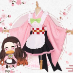 Anime Demon Slayer Tsuyuri Kanao Kanroji Mitsuri Kochou Shinobu Cosplay Kost&uuml;&uuml;m Seksikas Neiu Riietus Naine Laps Halloween S