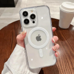 Magesafe'i magnetilise l&auml;bipaistva juhtmevaba laadimis&uuml;mbrise jaoks iPhone 11 12 13 14 15 16 Pro Max Plus Mini X 7 8 SE p&otilde;rutuskindla arvutikaane jaoks iPhone 11 puhas