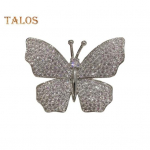 Naiste pross liblika kujuga kivikivist vinatge libisemisvastane kott mantel krae m&uuml;ts Sall kaunistus riided n&ouml;&ouml;pn&otilde;el pidu balli r&otilde;ivad ehted h&otilde;be