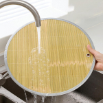 Pelmeenialus Bambusest serveerimishoidik Toidukardina &uuml;mmargune jaoks 43cm