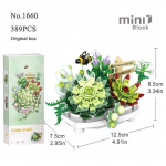 Minibukett Ehitusklotsid Lilled Mahlased kirsi&otilde;ielised bonsai 3D-mudel Kodukaunistus DIY Kokkupandud m&auml;nguasjad P&uuml;hadekingitused