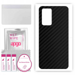 apgo Protective Skin Sticker for the back compatible with Realme GT Neo2, Wrap Film, Foil, Vinyl - Pattern Carbon Black