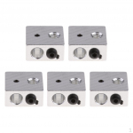 5 Pieces Aluminum Heater Block For darstellen MK7 MK8 3D Printer