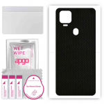 apgo Protective Skin Sticker for the back compatible with ZTE Axon 11 SE 5G, Wrap Film, Foil, Vinyl - Pattern Matrix