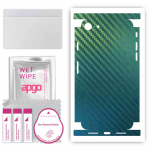 apgo Protective Skin Sticker for the back+sides compatible with Apple iPhone SE 2020, Full Wrap Film, Foil, Vinyl - Pattern Carbon Chameleon CAKA1