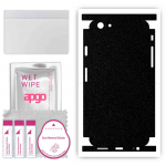 apgo Protective Skin Sticker for the back+sides compatible with Apple iPhone 6s, Full Wrap Film, Foil, Vinyl - Pattern Matte Black