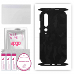 apgo Protective Skin Sticker for the back+sides compatible with Xiaomi Mi 10 Pro 5G, Full Wrap Film, Foil, Vinyl - Pattern Black Camo
