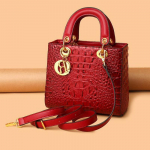 Naiste k&auml;ekott Crocodile &uuml;hev&auml;rviline &otilde;lakott Retro igap&auml;evane vabaaja k&auml;ekott Crossbody 22*11*19cm punane