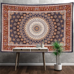 Retro Mandala seinavaip Seinaripp Boheemlaslikus stiilis Ps&uuml;hhedeelne n&otilde;idus Tapiz Hipi Magamistoa vaip Kodukaunistus 230x180cm