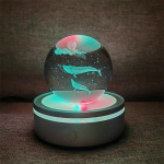 Kristallkuuli &ouml;&ouml;tuled H&otilde;&otilde;guv planeet Galaxy Astronaut 3D RGB Kuu laualamp Atmosf&auml;&auml;rilamp Lauakaunistused Lastele kingitused