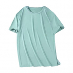 Suvine meeste T-s&auml;rk &Uuml;mara kaelusega &uuml;hev&auml;rviline v&otilde;rk l&uuml;hikeste varrukatega j&auml;&auml;siidist Kiiresti kuivav lahtine elastne pullover vabaaja igap&auml;evane riietus Fitness Sport Top XL heleroheline v&auml;rv