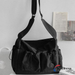 Suur Lasti N&ouml;&ouml;riga Tasku Messenger Crossbody Kott (3 v&auml;rvi) 34x27x16cm s&uuml;si