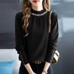 Disain helmestega temperament poolkilpkaelusega sviiter naiste 2024 s&uuml;gis- ja talve uus pitskraega kampsun One size must