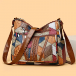 Yogodlns Naiste elegantne vintage Crossbody kott Trendikas k&auml;ekott Mood mitme taskuga &otilde;lakott T&auml;ielik retro crossbody kott igap&auml;evaseks kasutamiseks 27x9x23cm sinine