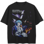 T&auml;navar&otilde;ivad Anime Graafiline T-s&auml;rk Puuvillane Unisex Tops T-s&auml;rk Suvine l&uuml;hikeste varrukatega T-s&auml;rk M must