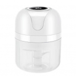 Elektriline k&ouml;&ouml;gitoiduhakkija Mini k&uuml;&uuml;slaugupurusti USB kaasaskantav lihaveski K&ouml;&ouml;gividinate k&ouml;&ouml;giviljahakkija 250ml valge