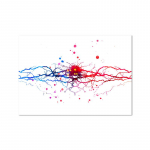 Neuron Watercolor Neuroscience Neurology Seinakunst Plakat Prindi Aju anatoomia Meditsiin L&otilde;uend Maali Synapse Kliinik Ruumi sisustus 70x100cm No Framed