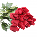 10 tk kunstlikud lateksroosid ehtsad lilled pulmadeks pruudikimbu kodukaunistamiseks B punane