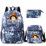 3 tk/komplekt Anime &uuml;hes t&uuml;kis seljakott &otilde;lakotiga pliiatsitaskuga poisst&uuml;drukule Back To School Bookbag Naiste reisikott Mochila