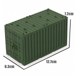 MOC s&otilde;jav&auml;ekonteinerite ehitusplokid, karbiga m&auml;nguasjad poistele II maailmas&otilde;ja s&otilde;jabaasi tehnilised klotsid Loomingulised isetegemise Juguete Bloques Brinquedos