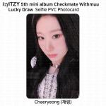 ITZY 5. minialbumi Checkmate ametlik fotokaart koos Muu Lucky Draw Polaroidiga Chaeryeong - A