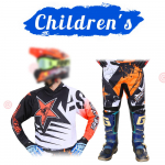 motokrossi k&auml;igukomplekt lastele 20 22 24 26 28 v&otilde;idus&otilde;idu&uuml;likond MX MOTO kampsun ja p&uuml;ksikomplektid Noorte lapsed poiss t&uuml;druk Mootorratas BMX maastikujalgratas Combo S-20