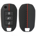 Silicone Key Car Remote Cover Shell Case Key Chain Holder Protector For Peugeot 308 Citroen C3 C4 Cactus C6 Berlingo 2024 2023 must