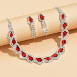 BLINGBAY naiste ehete komplekt Armas romantiline pulmapulma aksessuaarid Imeilus kivikividest Elegantne kaelakee K&otilde;rvar&otilde;ngaste komplekt Naiste Moodne Ehete Kingitus