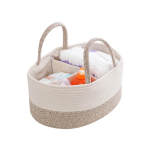 Multifunktsionaalne Travel Out kaasaskantav emmekott Puuvillane n&ouml;&ouml;r m&auml;hkmete kott m&auml;hkmete s&auml;ilituskott Baby m&auml;hkmete hoiukorv 36x23x17cm valge