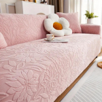 1 tk Camellia Jacquard elastne diivani kate, libisemiskindel diivani kate, diivani kate Four Seasons universaalne m&ouml;&ouml;blikaitse dekoor 4 Seater heleroosa v&auml;rv