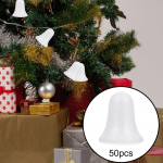 50 t&uuml;kki j&otilde;ulude mullikellukesi valgeid kaunistusi dekoratsioon meisterdamine multifunktsionaalne kell 5cm