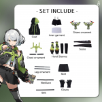 Anby Demara Cosplay Kost&uuml;&uuml;m Zenless Zone Zero Karnevali &Uuml;likond Parukas Anime Halloweeni Kost&uuml;&uuml;mid Naistele M&auml;ng XS