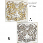 110*110cm kahepoolne siidisall naiste helde sall mooruspuu siidisall 110*110cm
