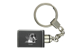 Boxer, German Boxer I - Crystal key ring with dog photo, illuminated key ring, unique gift by Art-Dog brand