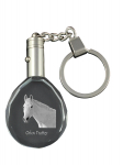 Orlov Trotter - pendant with a picture of a horse, crystal key ring in a gift box, unique gift by Art-Dog brand