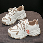 Dad Shoes Kevad Uued Paksude Taldadega K&otilde;rgendavad Naiste Kingad Nahast Vabaaja Kingad Laste Spordikingad 35 gray