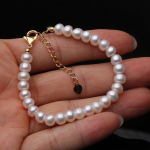 Ehtne Naturaalne V&auml;rviline Valge P&auml;rl K&auml;ev&otilde;ru Naised Klassikaline Magevee P&auml;rl Strand K&auml;ev&otilde;ru Pulmakink Diameter16cm