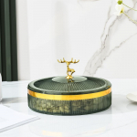 Luksuslik 2024. aasta uusaasta elutoa kommikarp &ndash; kvaliteetne l&auml;bipaistev puuviljavaagen, p&auml;hklisuupistete hoiukarp. Single layer roheline