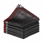 Musta varjundiga riidest p&auml;ikesekaitsekreem v&otilde;rkkate Teibitud serv koos r&otilde;ngastihenditega p&auml;ikesev&otilde;rk pergolataimede jaoks kasvuhooneaedade terrassi varikatus 2x2m must