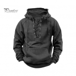 S&uuml;gis Talv Meeste Kapuutsiga Pusa Paeltega Rihm Vaba L&otilde;ikega Elastne Mansett Retro Soe Pullover Keskmise Pikkusega Hip Hop Plaastertasku &Uuml;hev&auml;rviline Kapuutsiga Pealmine M hall