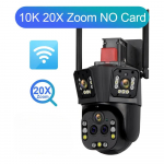 10K 20X Zoom Wifi PTZ IP turvakaamera automaatne j&auml;lgimine kahe objektiiviga v&auml;listingimustes veekindlad juhtmevabad CCTV videovalvekaamerad 20MP 10K Camera