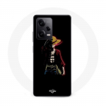 Coque Maniacase pour Xiaomi Redmi Note 12 Pro 5G one piece manga anime luffy fond noir