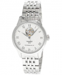 Tissot Le Locle Powermatic 80 Open Heart H&otilde;bedase sihverplaadiga Automaatne T006.407.11.033.02 Meeste k&auml;ekell