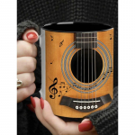 1 tk, kitarriteemaline kruus - vastupidavad joogin&otilde;ud kuumade ja k&uuml;lmade jookide jaoks - ideaalne muusikas&otilde;pradele, pakkumine igaks juhuks 11 untsi 11oz